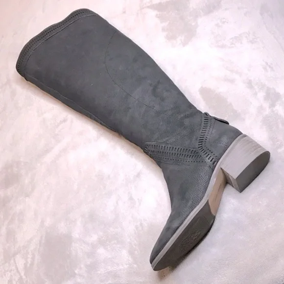 VINCE CAMUTO WIDE CALF KARINDA BLACK MAJICO OVER KNEE BOOT - Picture 4 of 16